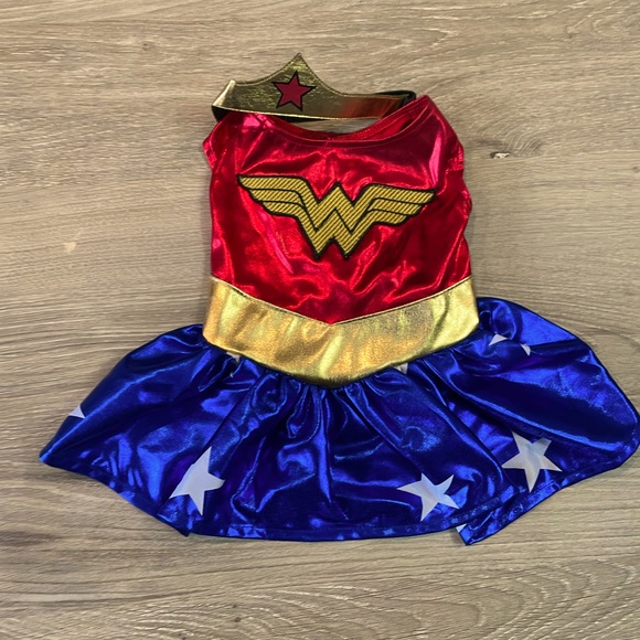 DC Other - WONDER WOMAN COSTUME FOR SMALL/TOY SIZE DOGS!!! WITH HEADBAND!!!